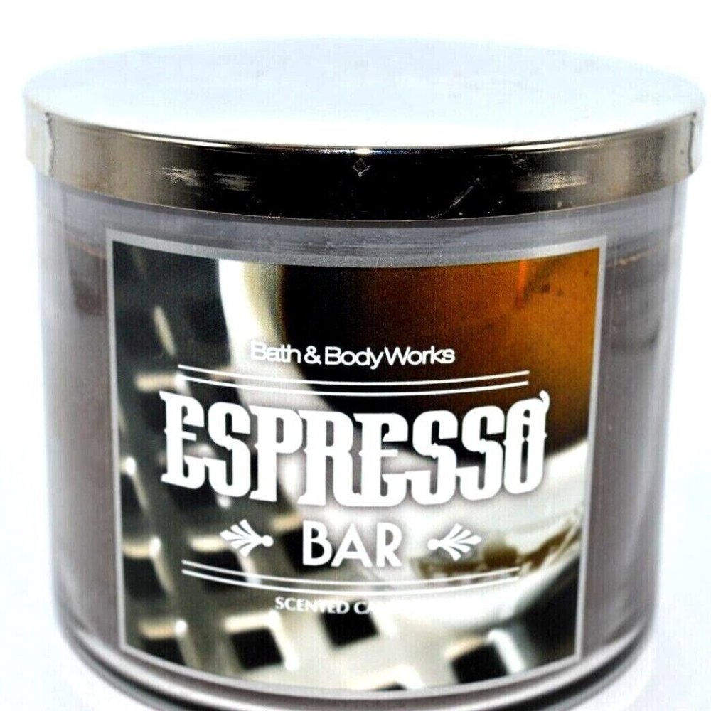 BATH & BODY WORKS ESPRESSO BAR 3-WICK CANDLE 14.5 oz NEW! ITALY VINTAGE! COFFEE
